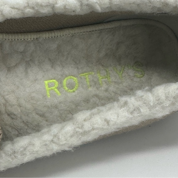 Rothy’s The Scuff Sherpa Lined Slipper - TAN - Picture 6 of 10